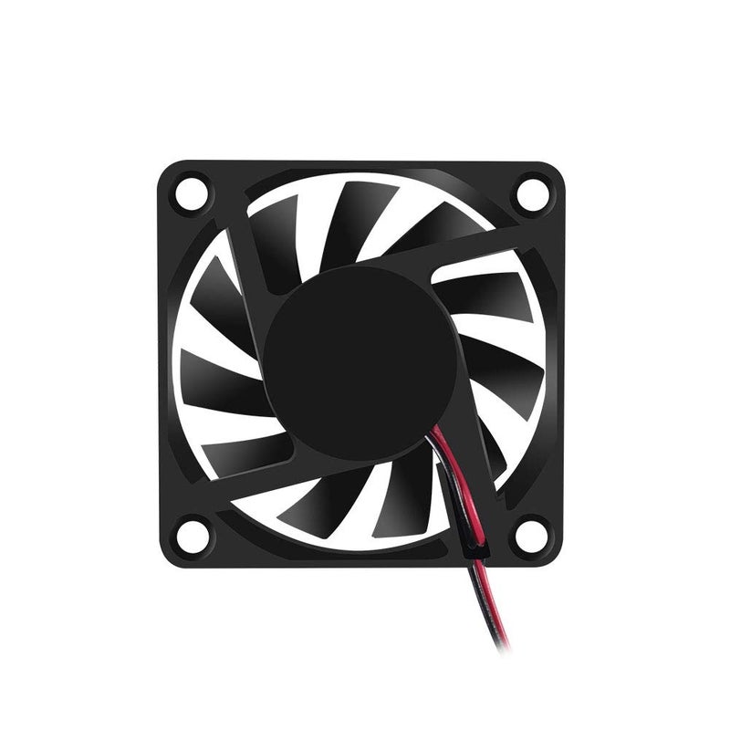 Dorhea Fan 60x60x10 mm DC 12V 6010 Brushless Cooling Fan, Replacement Ball Bearing 60mm Fan for Cooling DIY PC Computer Case Fan - 2 Pin Case Fan (Pack of 4Pcs) - Image 2